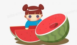 唐装插画吃瓜图片,趣味横生的市井生活画卷